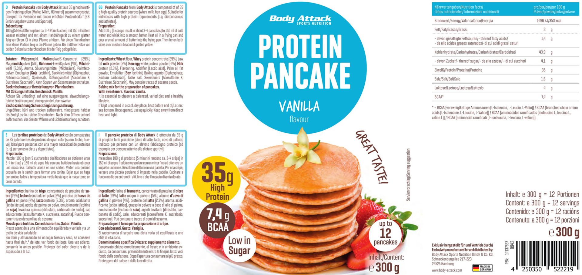 Body Attack Protein Pancake (300g)