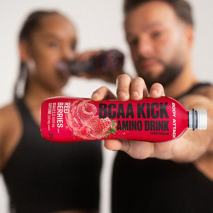 Body Attack BCAA Kick Amino Drink (12 x 500ml)
