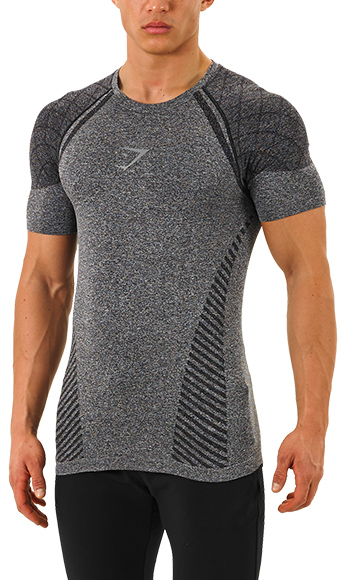 GymShark Seamless Devant T-Shirt BLACK