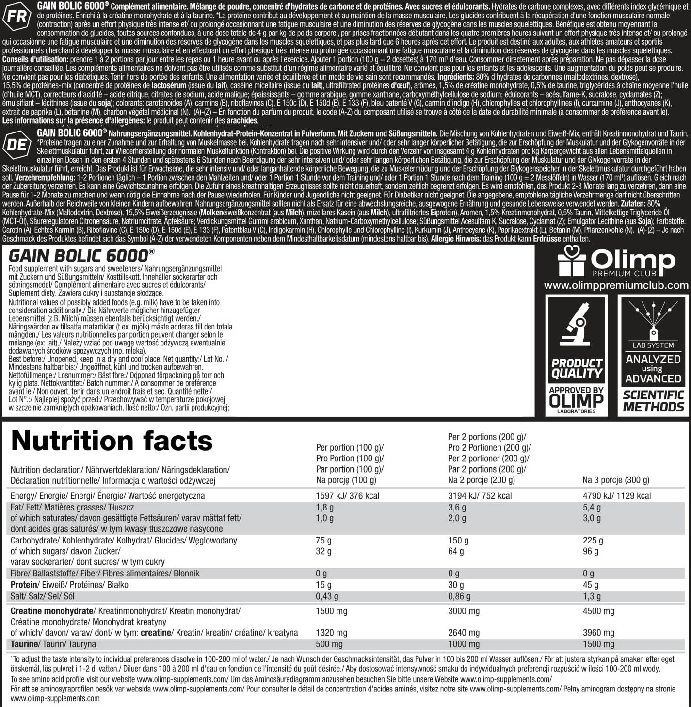 Olimp Gain Bolic (3500g Dose)