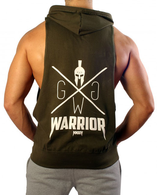 Gym Generation Warrior Muscle Tank OLIVE