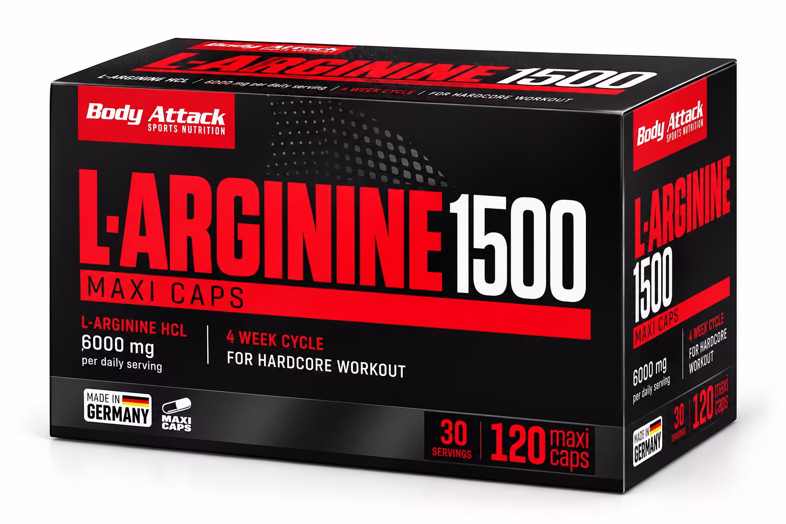 Body Attack L-Arginine 1500 (120 Maxi Caps)