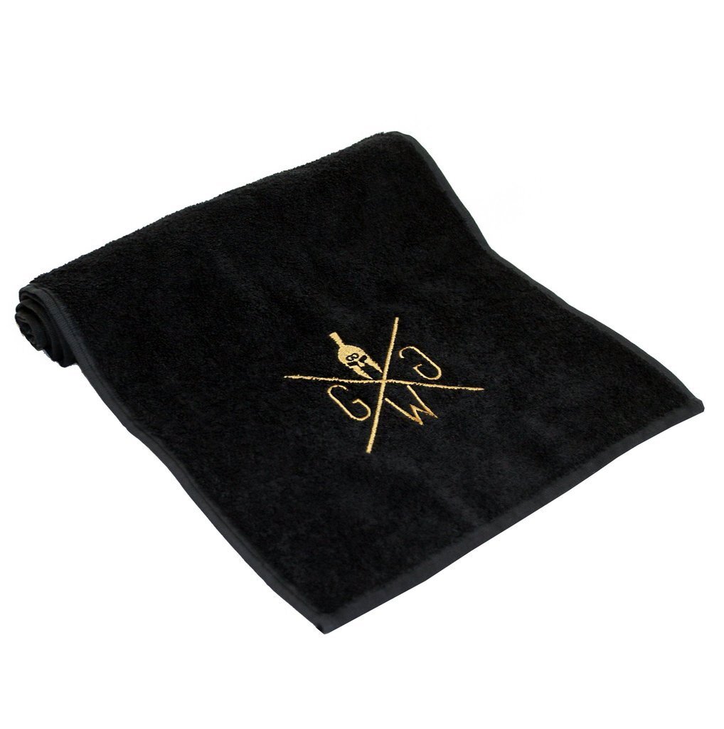 Gym Warriors Sports Towel - Gold Embroidery