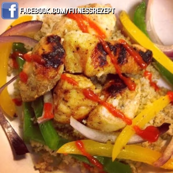 Fajita-Hähnchen mit Blumenkohl-Reis Fajita-Hähnchen mit Blumenkohl-Reis