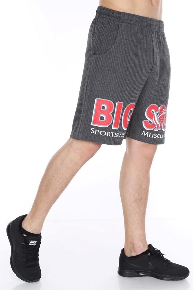 Big Sam Gym Workout Shorts Anthracite 1475