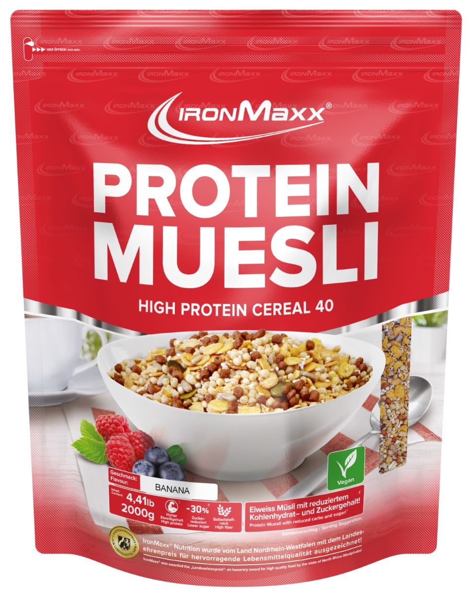 IronMaxx Protein Müsli (2000g Beutel)