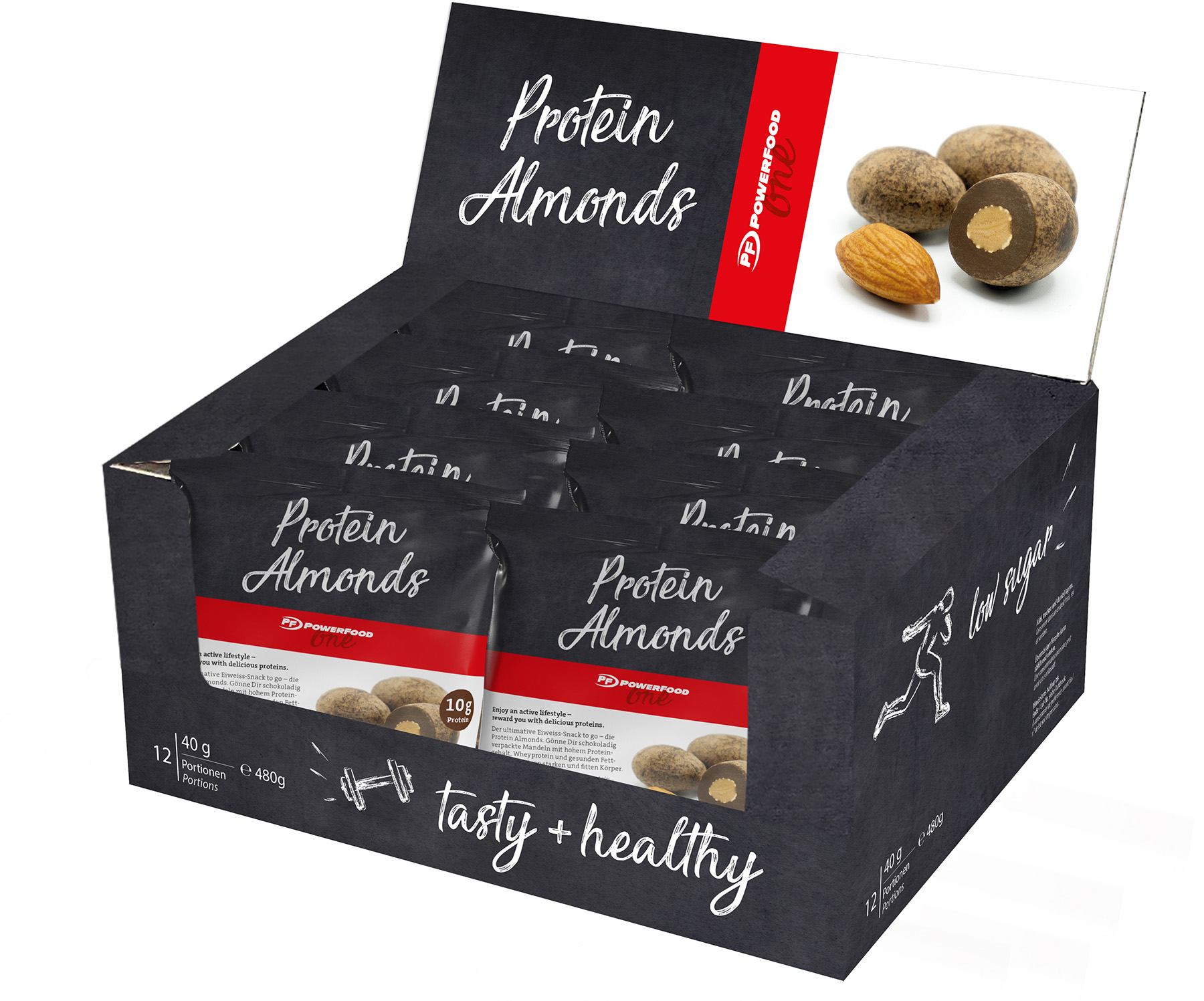 PowerFood One Protein Almonds (12 x 40g)