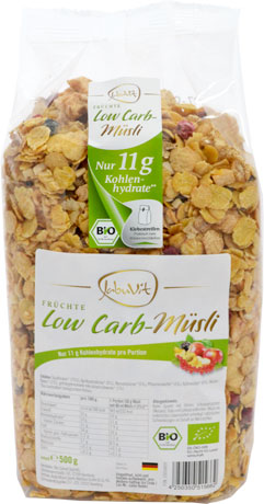 JabuVit Früchte Low Carb-Müsli (500g Beutel)