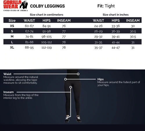 Gorilla Wear Colby Leggings schwarz