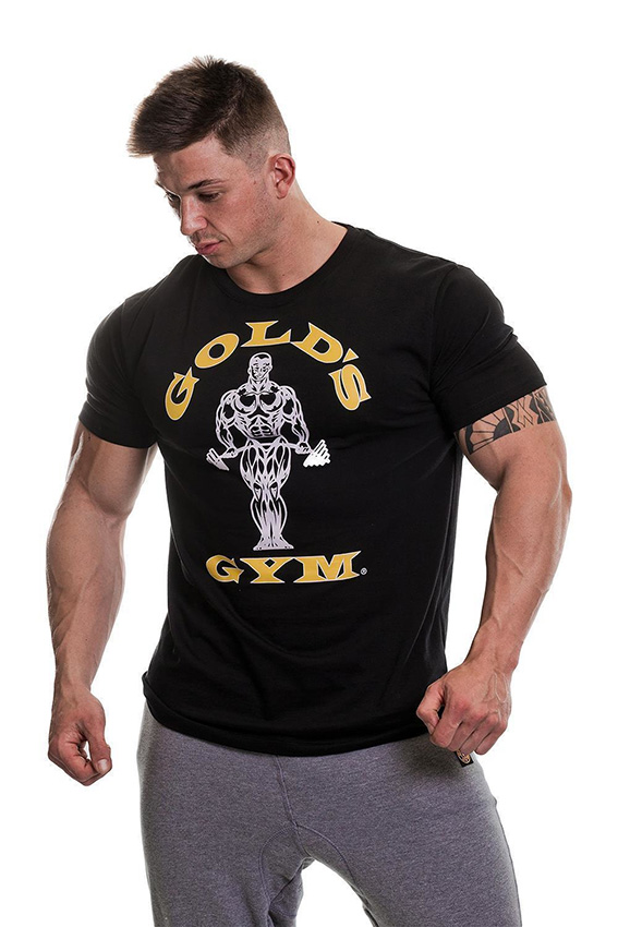 Golds Gym Muscle Joe T-Shirt BLACK