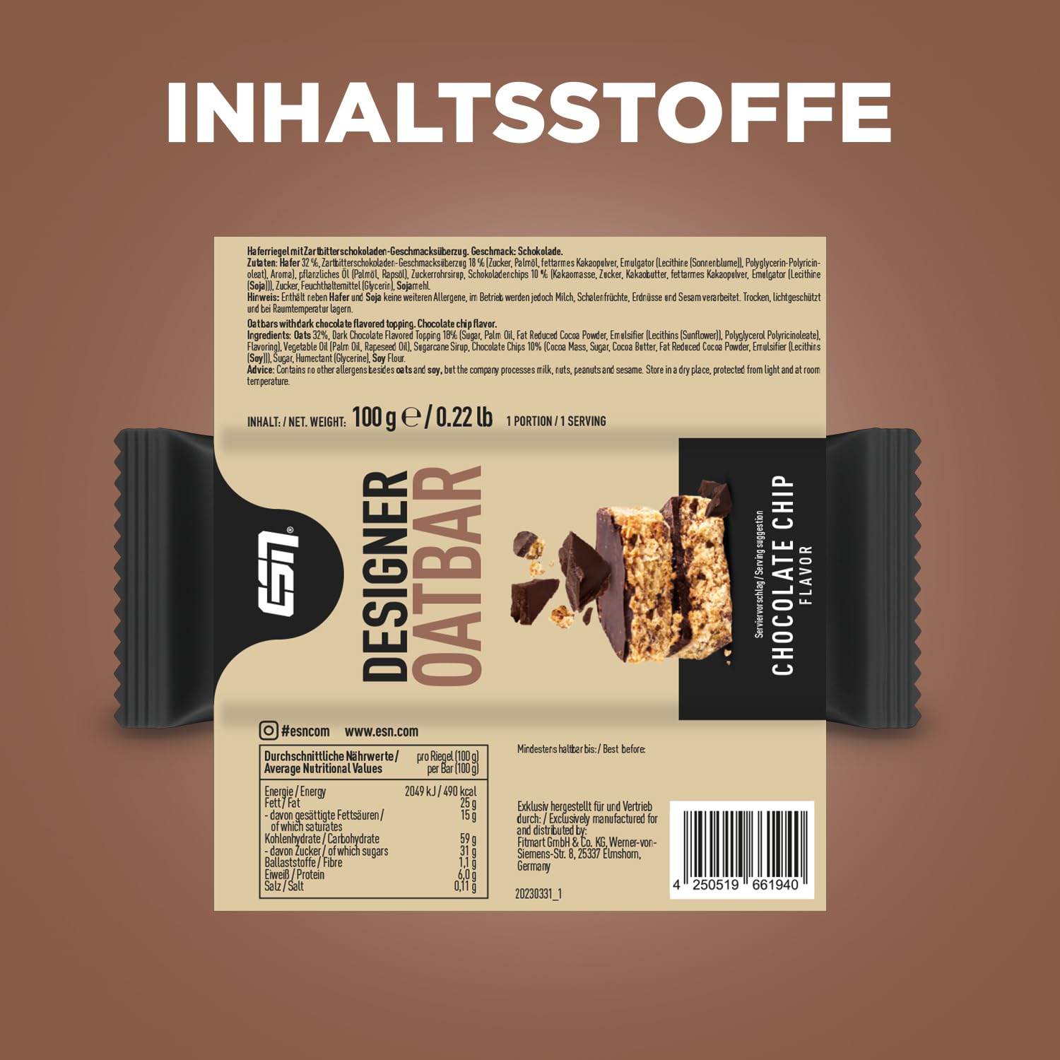 ESN Designer Oatbar (12 x 100G)