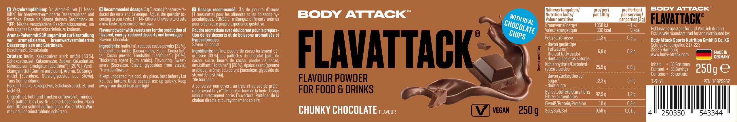 Body Attack Flavattack (250g Dose)