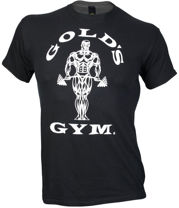 Golds Gym Classic Golds Logo Basic T-Shirt BLACK