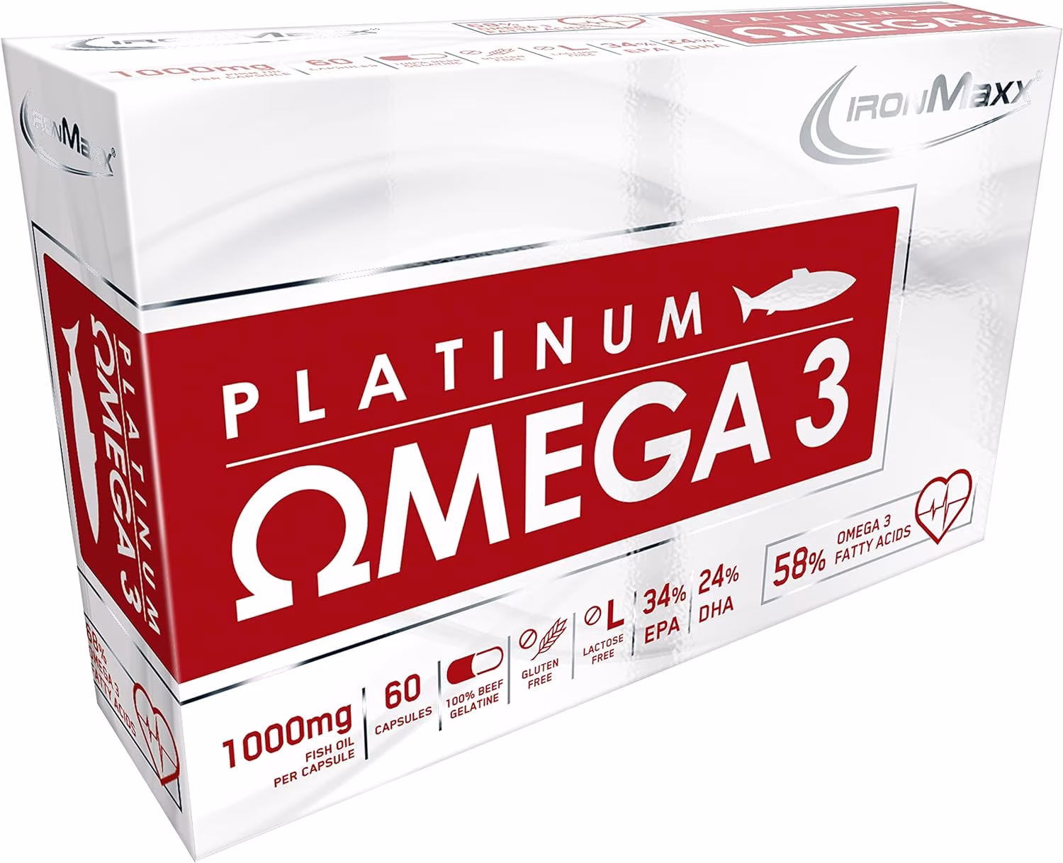 IronMaxx Platinum Omega 3 (60 Caps) IronMaxx Platinum Omega 3 (60 Caps)