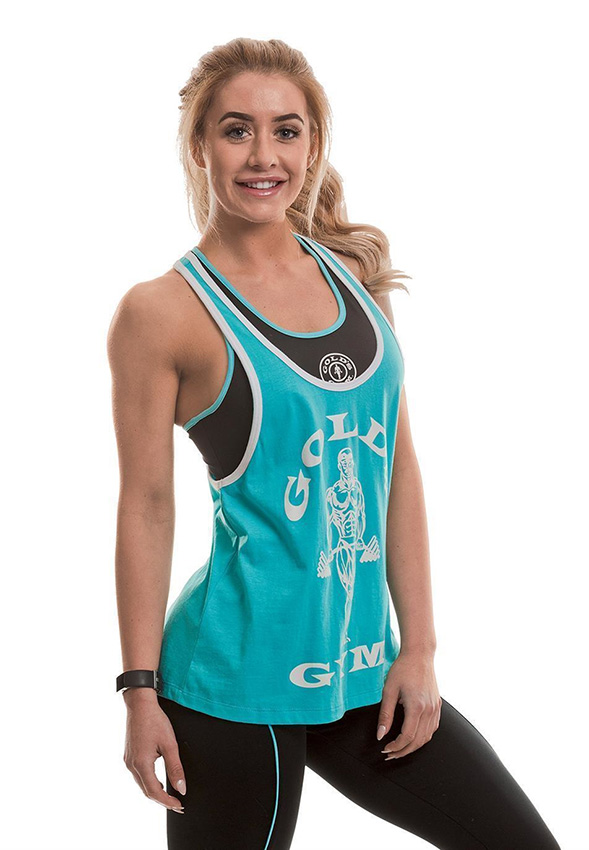 Golds Gym Ladies Loose Fit Muscle Tank TURQUOISE