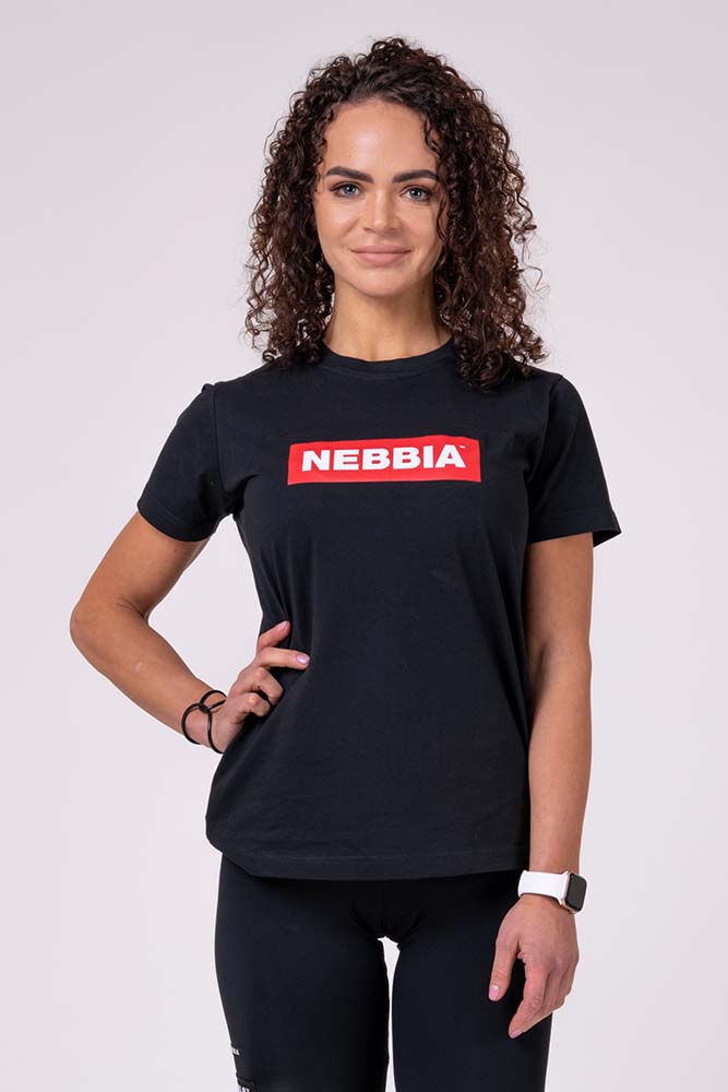 Nebbia Women's Basic T-Shirt 592 Schwarz