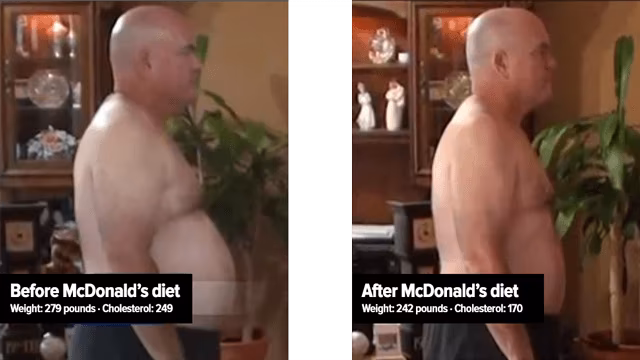 Die SuperSize Me Antithese: U.S. Amerikaner nimmt 17kg mit McDonald‘s-Ernährung ab