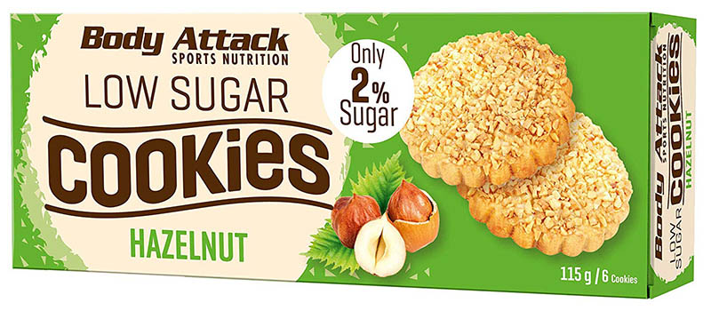Body Attack Low Sugar Cookies (115g)