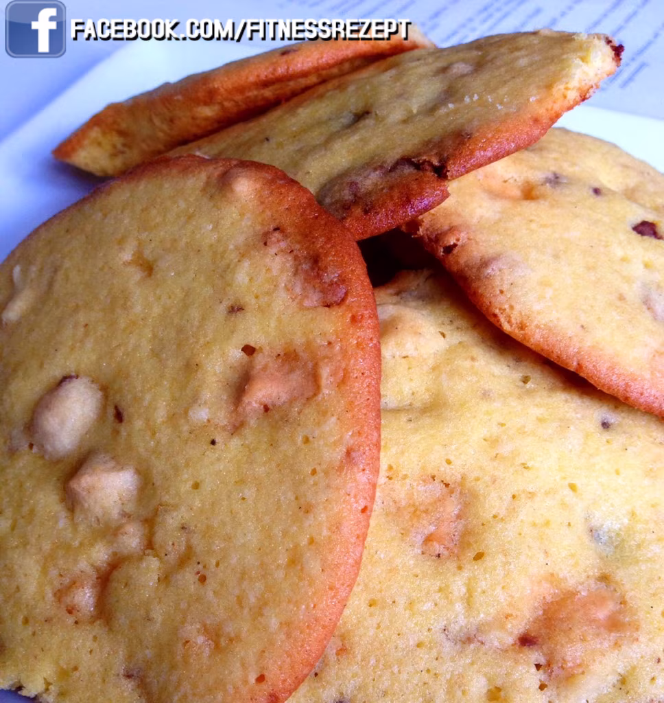 White Chocolate Macadamia Protein Cookies