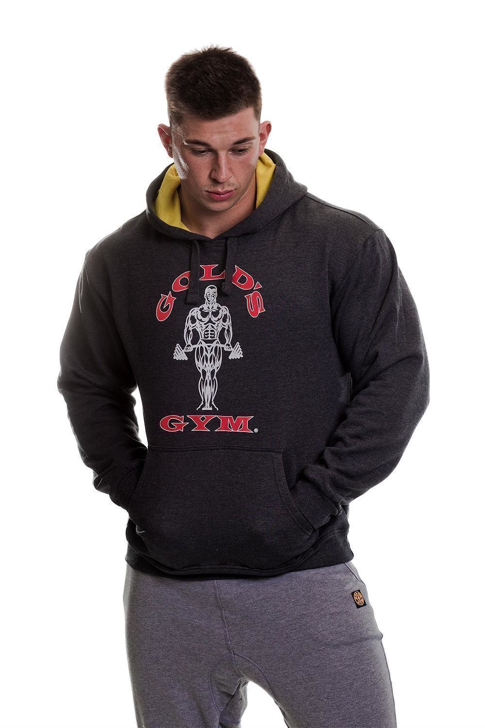 Golds Gym Hoodie Muscle Joe CHARCOAL