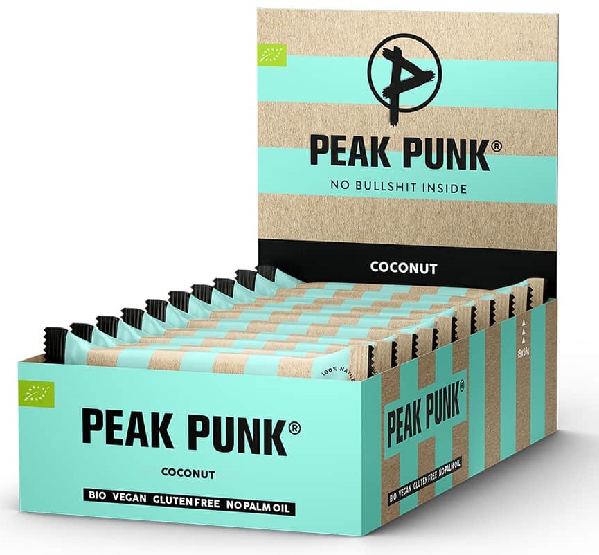 Peak Punk Organic Energy Bar (15 x 38g)