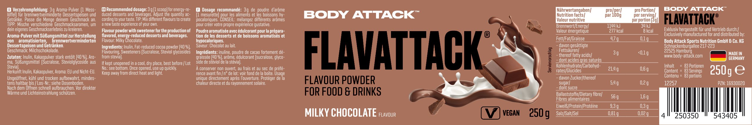 Body Attack Flavattack (250g Dose)