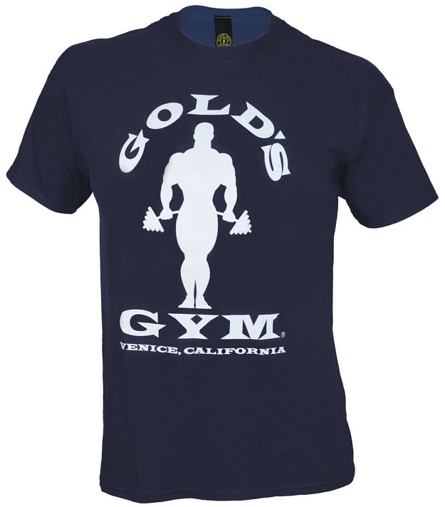 Golds Gym Silhouette Logo Basic T-Shirt  NAVY
