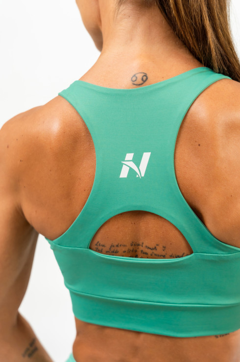 Nebbia Medium-Support Racerback Sports Bra Agile 471 - green