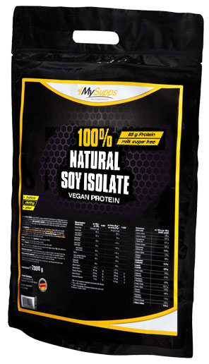MySupps 100% Natural Soy Isolate (2000g Beutel)