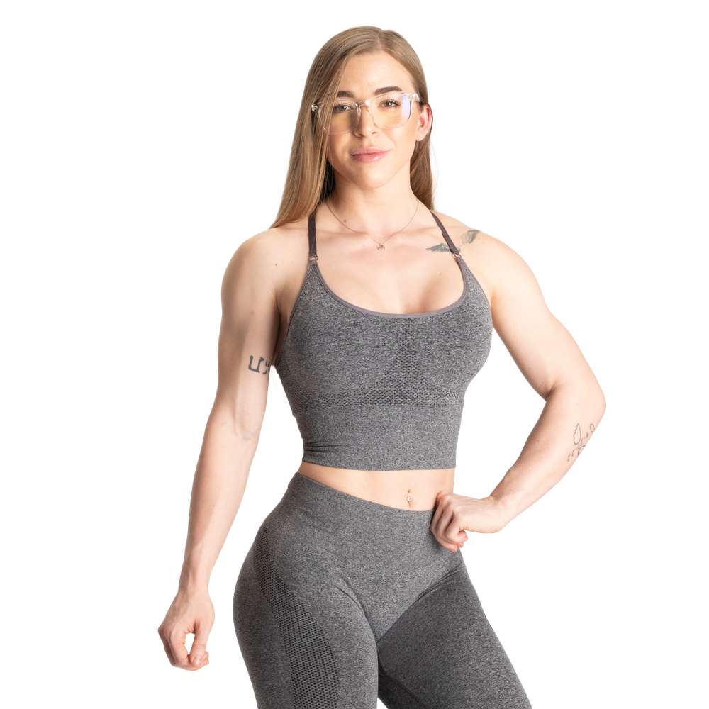 Better Bodies Rockaway Bra - Graphite Melange