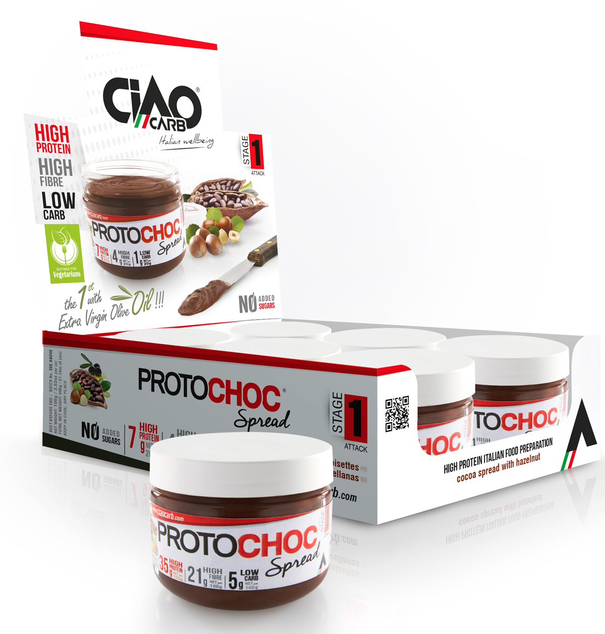 CiaoCarb Protochoc Chocolate Spread (100g Dose)