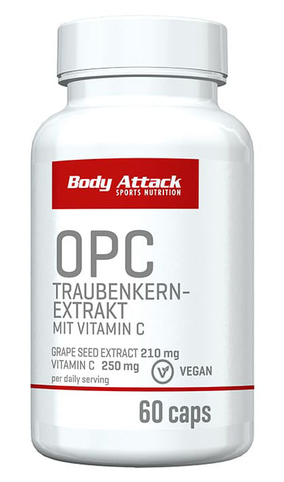 Body Attack OPC Traubenkern-Extrakt (60 Caps)