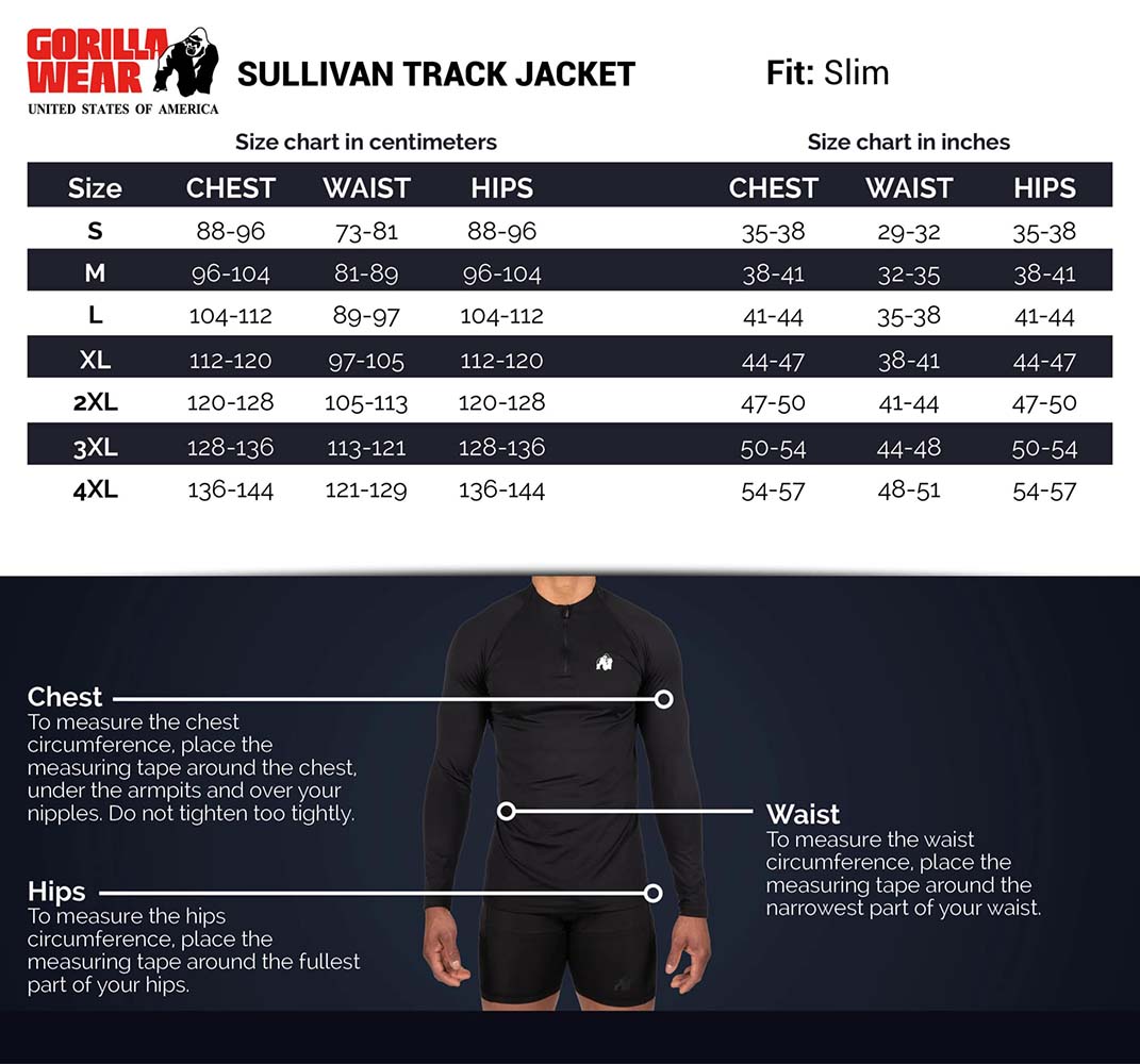 Gorilla Wear Sullivan Track Jacket Grey