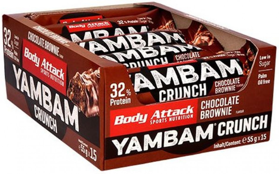 Body Attack YamBam Crunch Bar (15 x 55G)