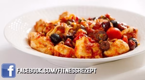 Gebackenes Hähnchen Cacciatore Gebackenes Hähnchen Cacciatore