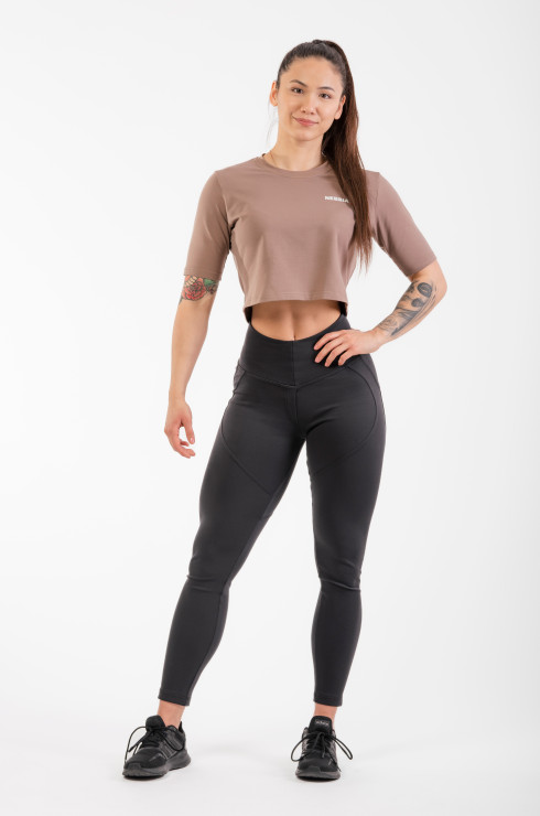 Nebbia High Waist & Lifting Effect Bubble Butt Pants 587 black