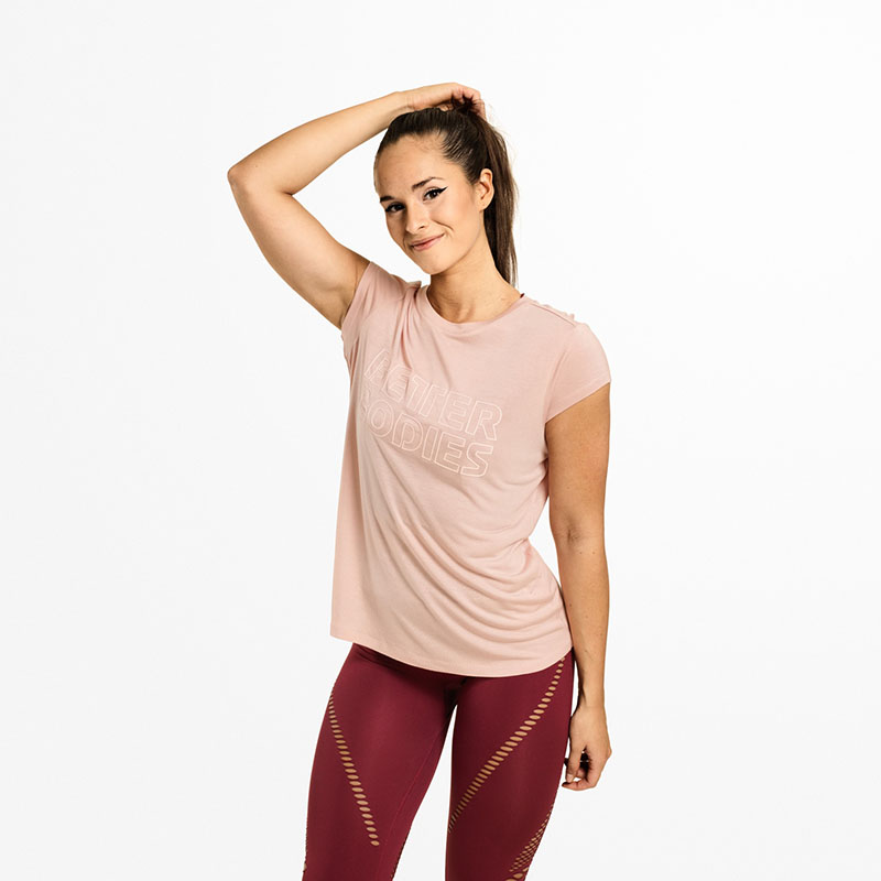 Better Bodies Waverly Tee PEACH BEIGE