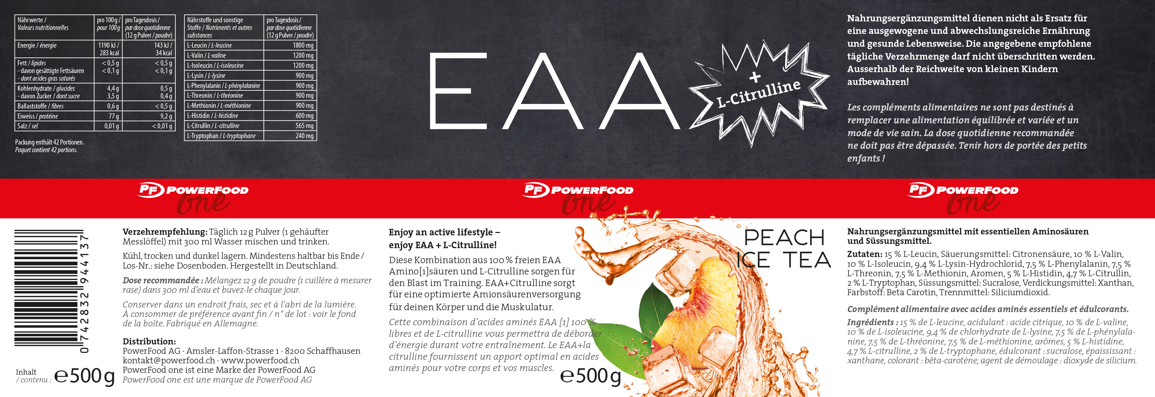 PowerFood One EAA (500g Dose)