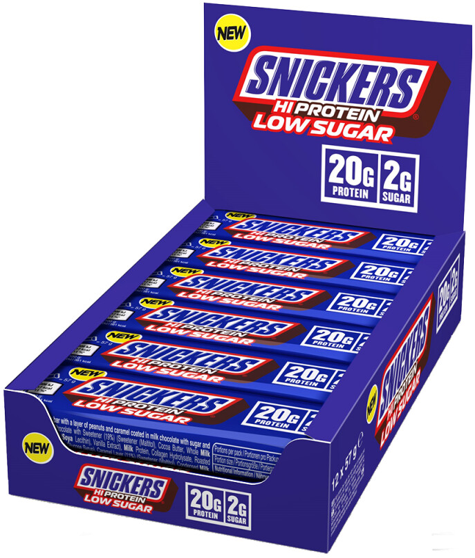 Snickers Hi Protein Low Sugar Bar (12 x 57G)