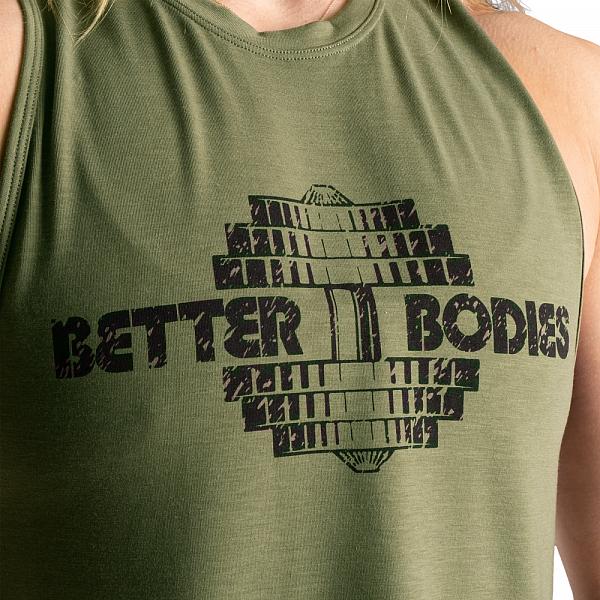 Better Bodies Empire Loose Racerback Washed Green