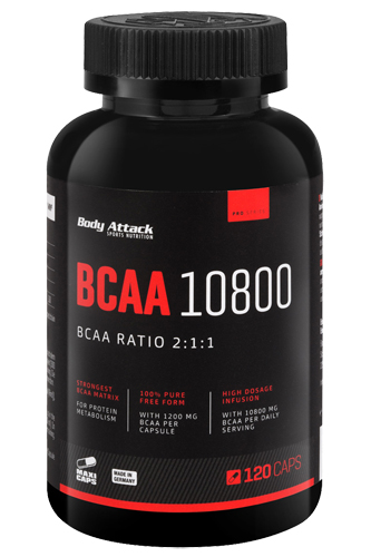 Body Attack BCAA 10800 (120 Caps)