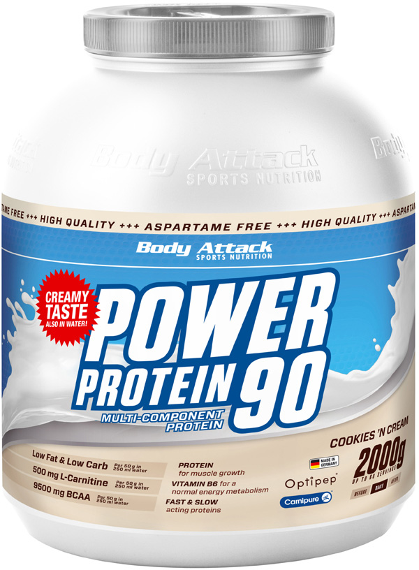Body Attack New Power Protein 90 (2000g Dose)