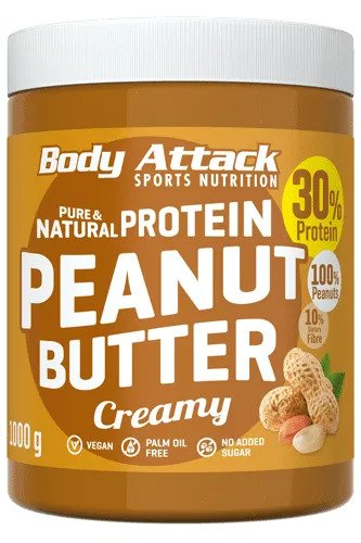 Body Attack Peanut Butter Natural (1000g Dose)