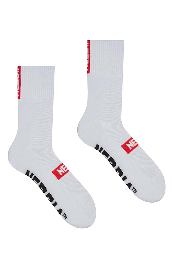 Nebbia Extra Mile Crew Socks 103 White