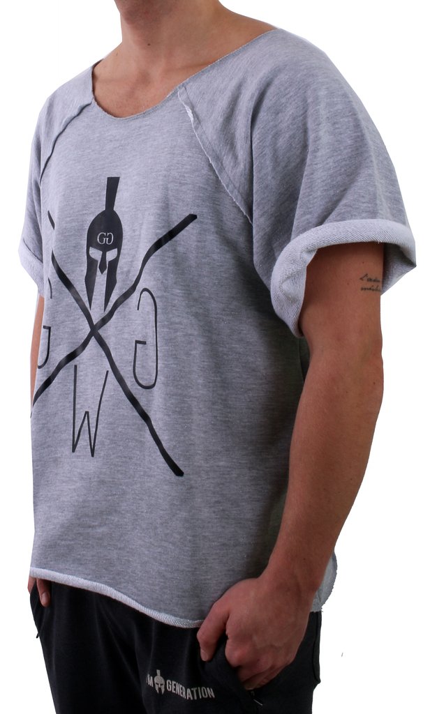 Gym Generation Retro Bodybuilding T-Shirt Grey
