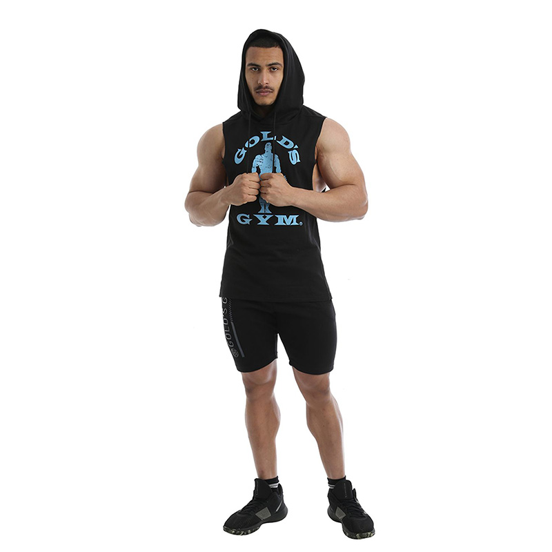 Golds Gym Mens Drop Armhole Sweatshirt Black