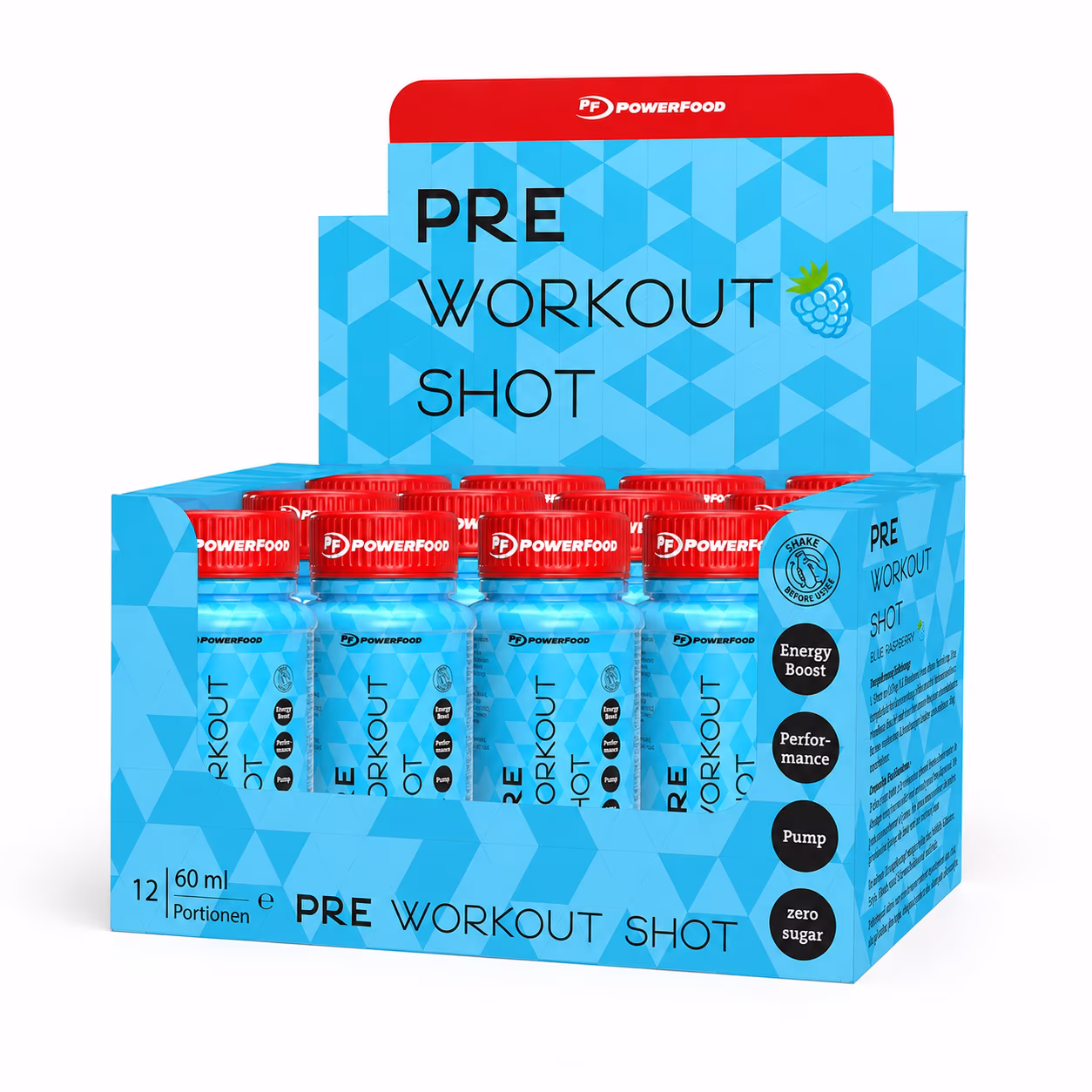 PowerFood Pre-Workout Shot (12 x 60ml) PowerFood Pre-Workout Shot (12 x 60ml)