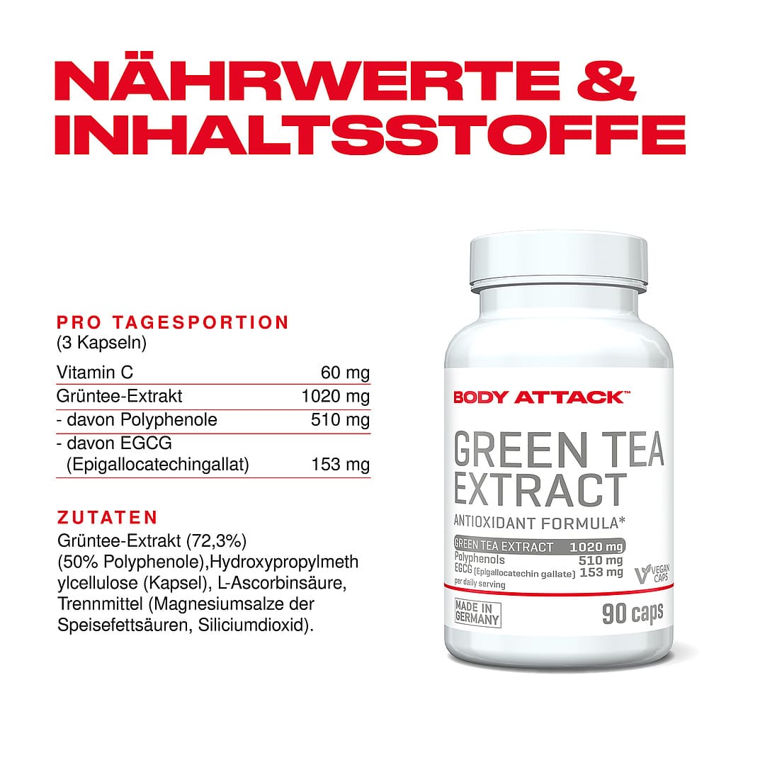 Body Attack Green Tea Extract (90 Kapseln)