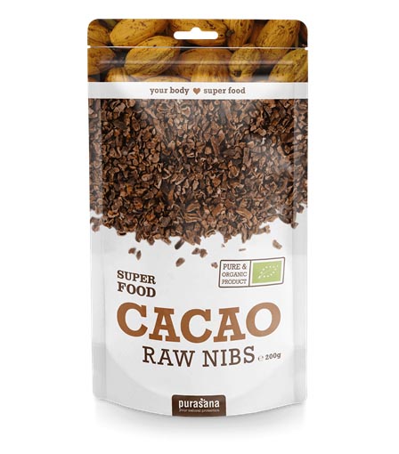 Purasana Cacao Raw Nibs (200g Beutel)