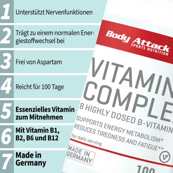 Body Attack B-Complex (100 Caps)